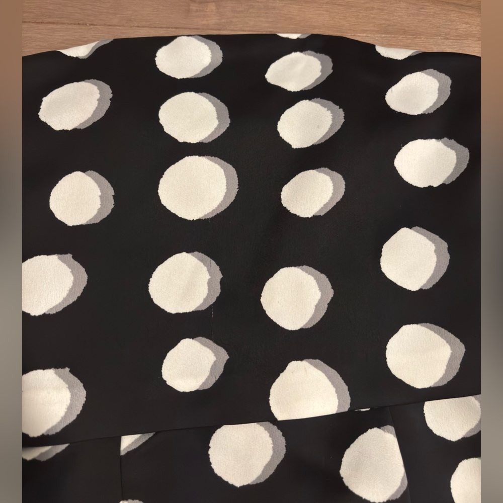 Keepsake the label polka dot strapless mini dress small black white grey - Picture 9 of 10
